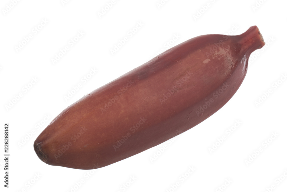 fresh red banana isolated on white background fresh red banana isolated on white background