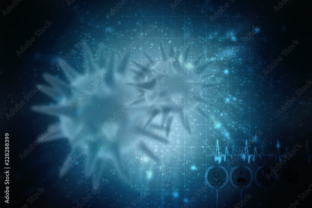 3d rendering Virus bacteria cells background 3d rendering Virus bacteria cells background