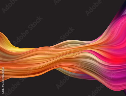 Abstract colorful vector background, color flow liquid wave for design brochure, website, flyer.