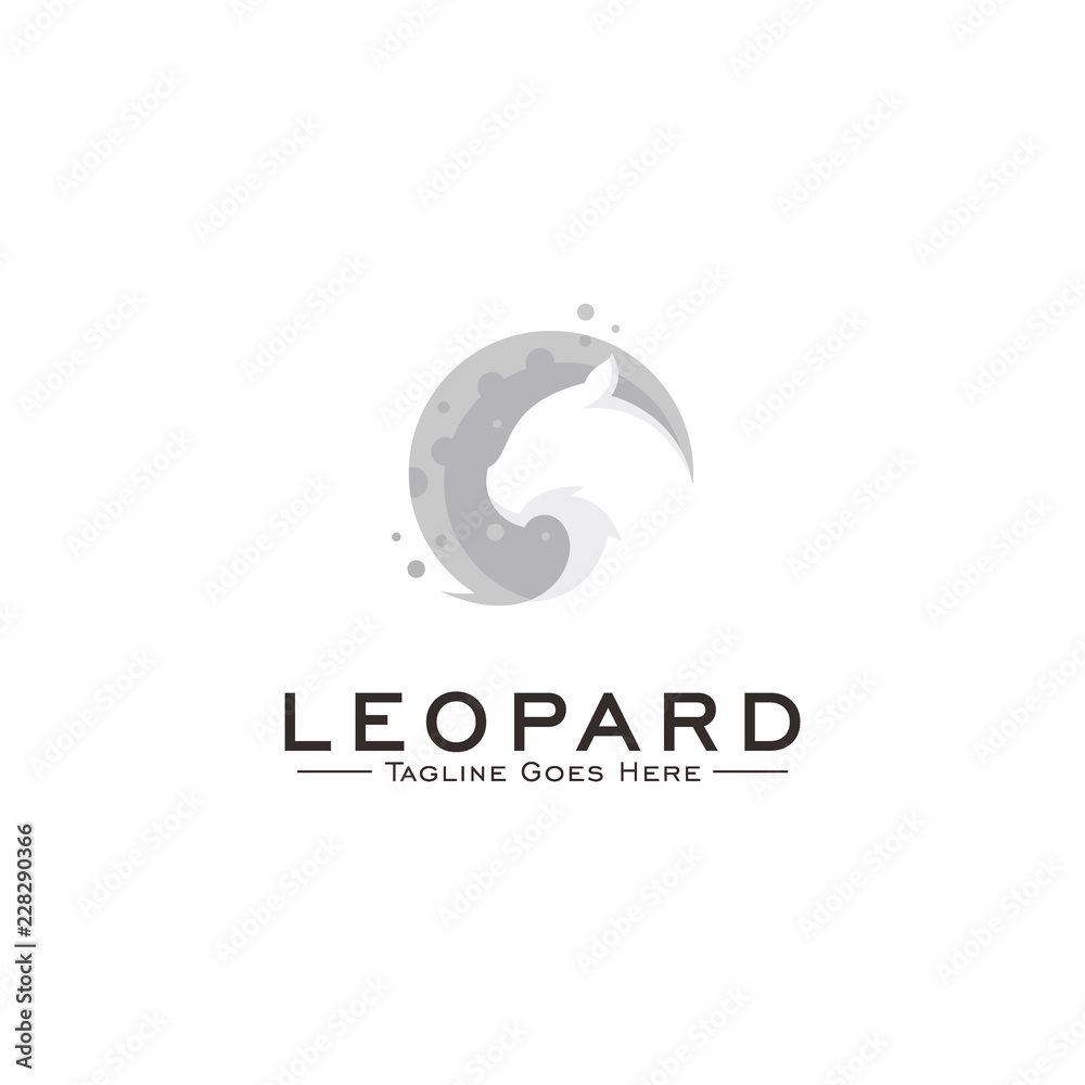 Fototapeta premium Lampart Koncepcja projektu Logo