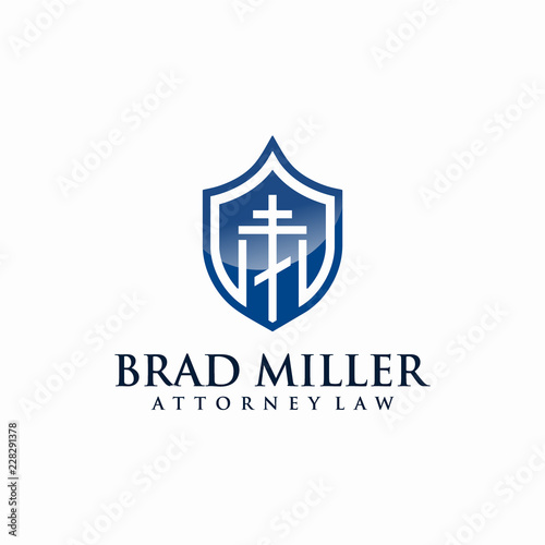 Brad Miller for Attorney Law logo design concept