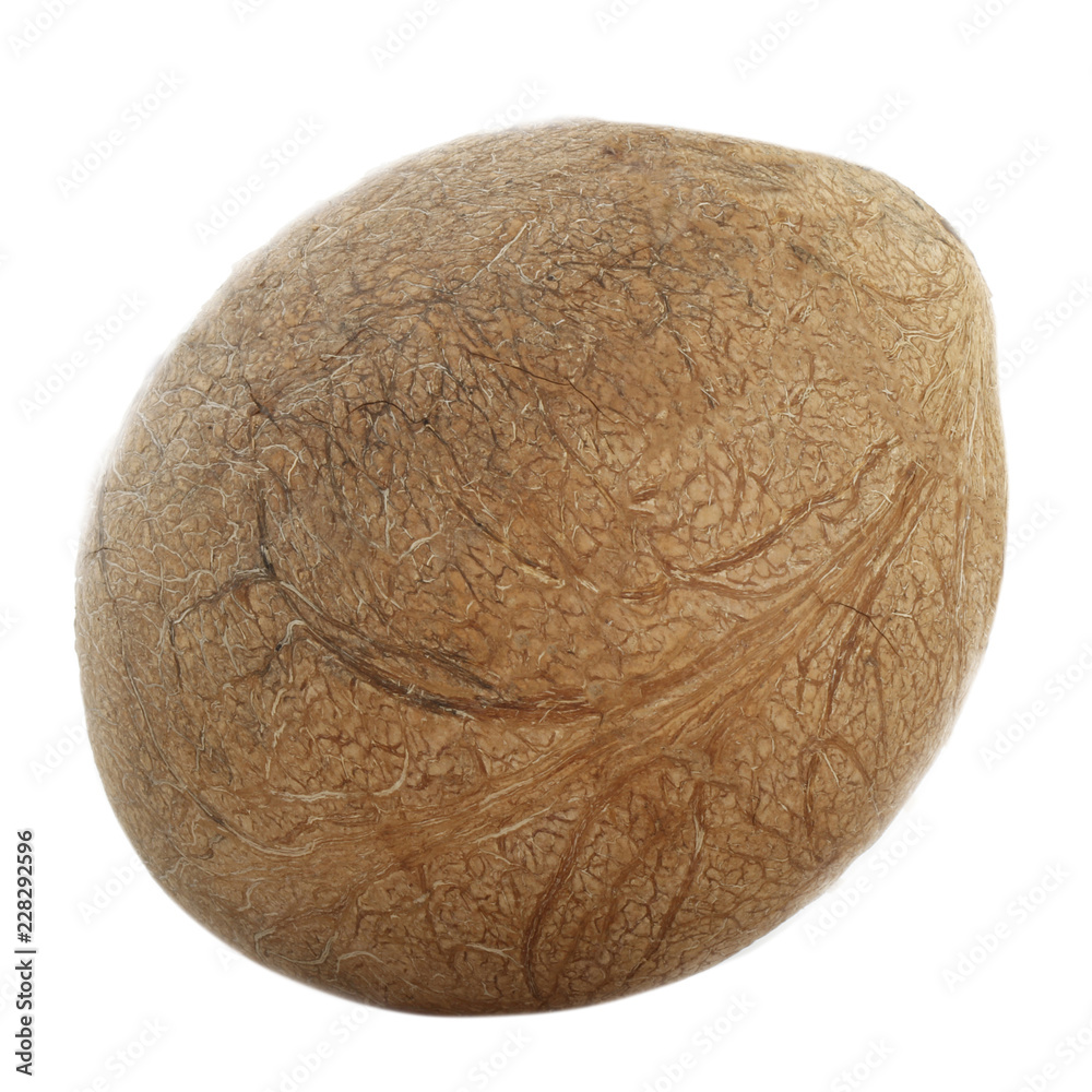 peeled coconut isolated on white background peeled coconut isolated on white background