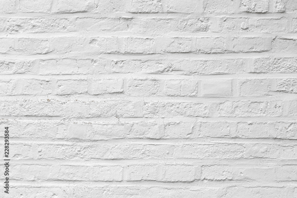 Fototapeta premium background of white painted brick wall