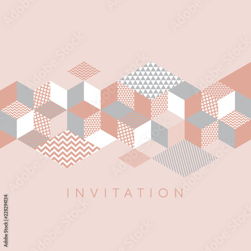 Elegant geometric mosaic ho...