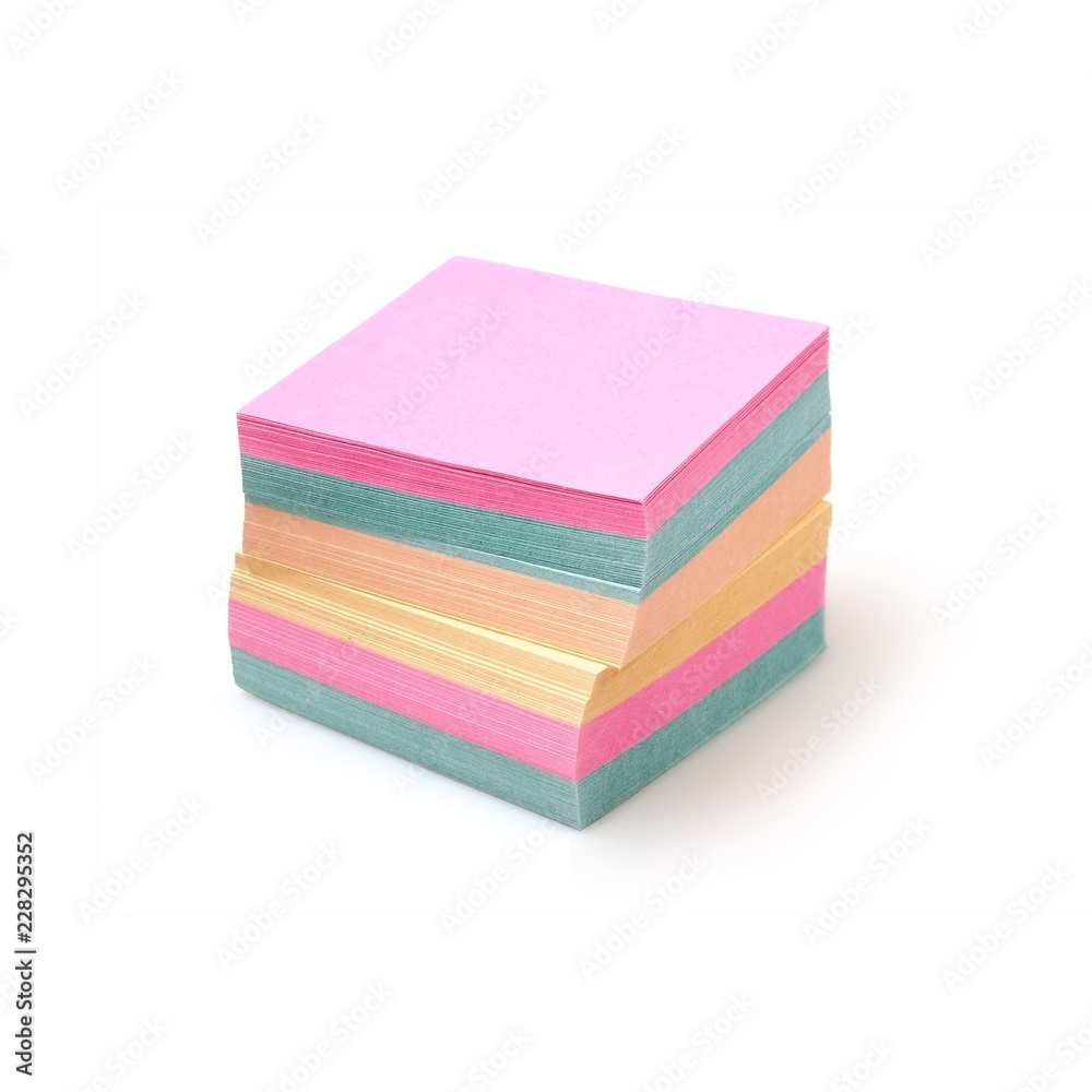 A pack of blank paper on a white background for presentation of a design project to a customer A pack of blank paper on a white background for presentation of a design project to a customer