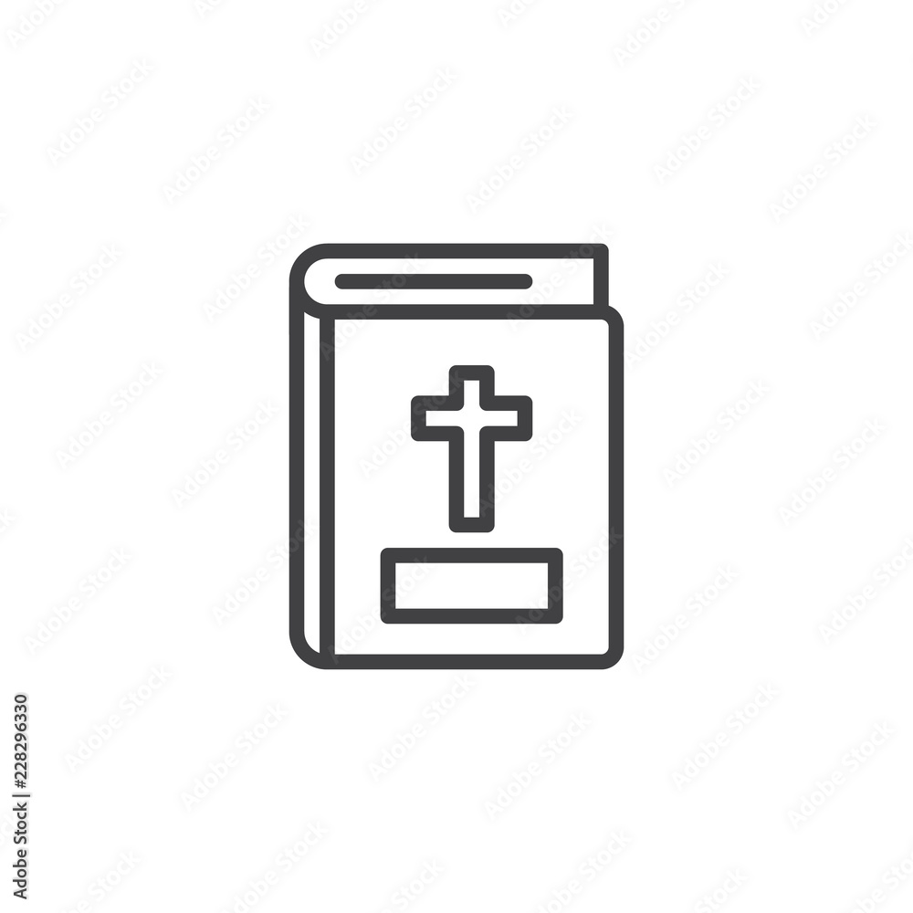 Bible book outline icon. linear style sign for mobile concept and web design. Holy bible simple line vector icon. Symbol, logo illustration. Pixel perfect vector graphics Bible book outline icon. linear style sign for mobile concept and web design. Holy bible simple line vector icon. Symbol, logo illustration. Pixel perfect vector graphics