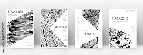 Cover page design template. Triangle brochure layo