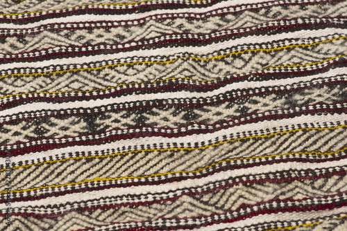 Pattern of a traditional Moroccan Berber carpet.