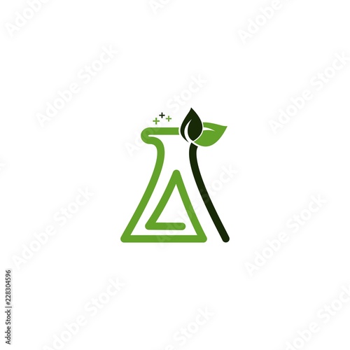 Letter A Lab Naturally Icon Logo Design Template Element Vector