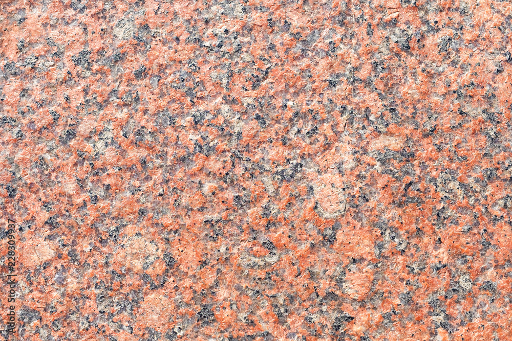 Granite stone texture background red base with black and gray spots Granite stone texture background red base with black and gray spots