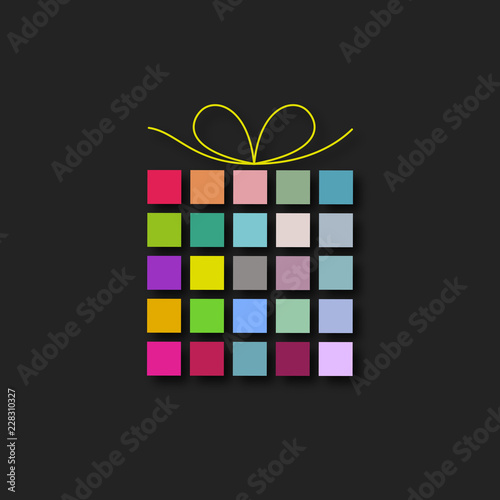 cadeau coloré