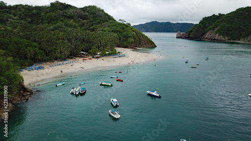 Tortuga Island. A remote sandy beach vacation destination in Costa Rica.