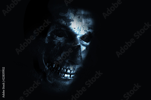 Foto Demonic horror ugly face