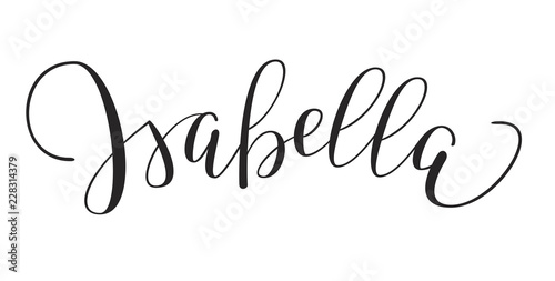 Girl's Name - Isabella photo