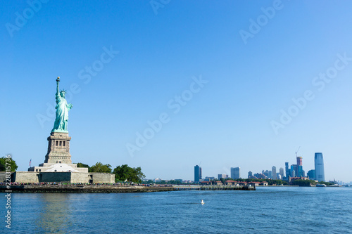 Statue of Liberty New York Manhattan background USA © Massimo