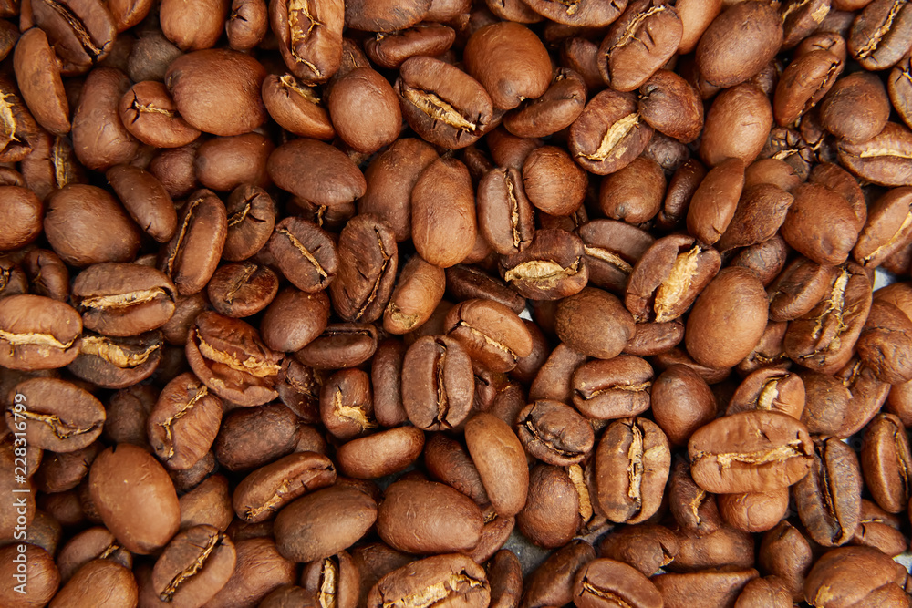 Roasted coffee background