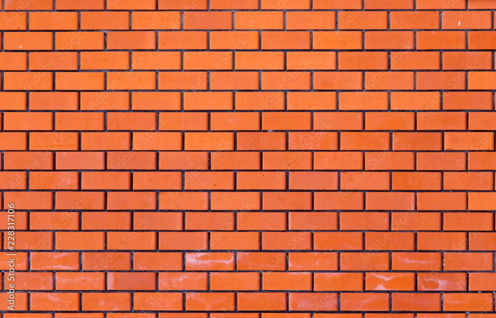 Wall from a red brick as a background Wall from a red brick as a background