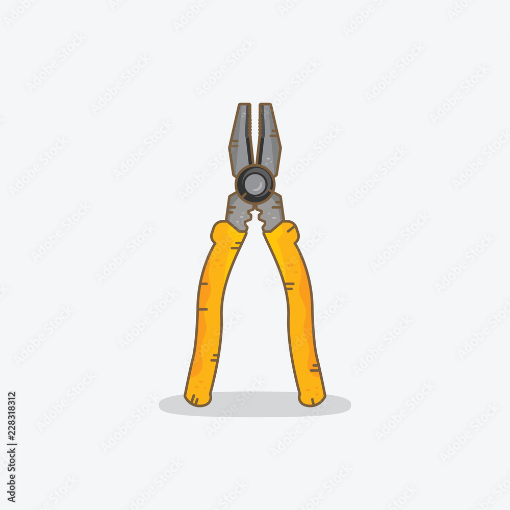 pliers icon in simple graphic pliers icon in simple graphic