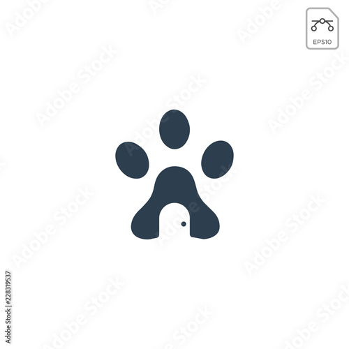 home Pet Dog logo template vector illustration and inspiration