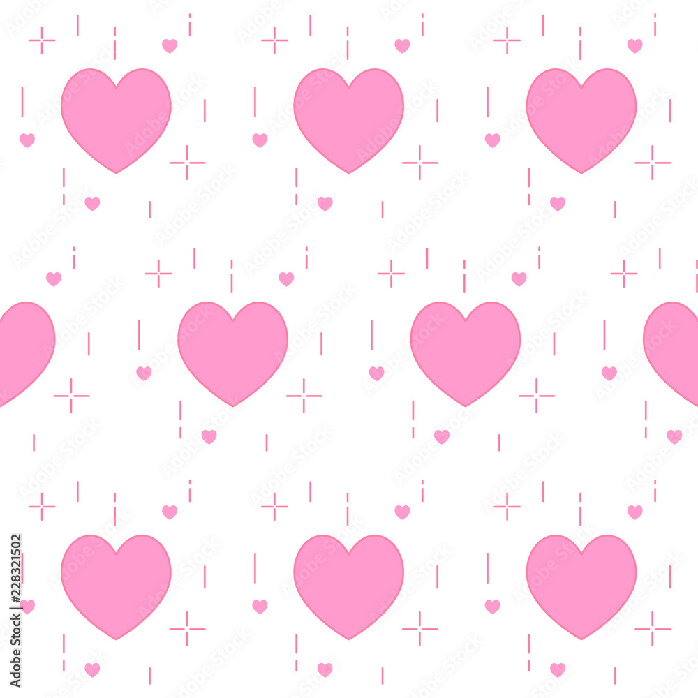 Heart seamless background