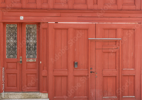 old wooden door