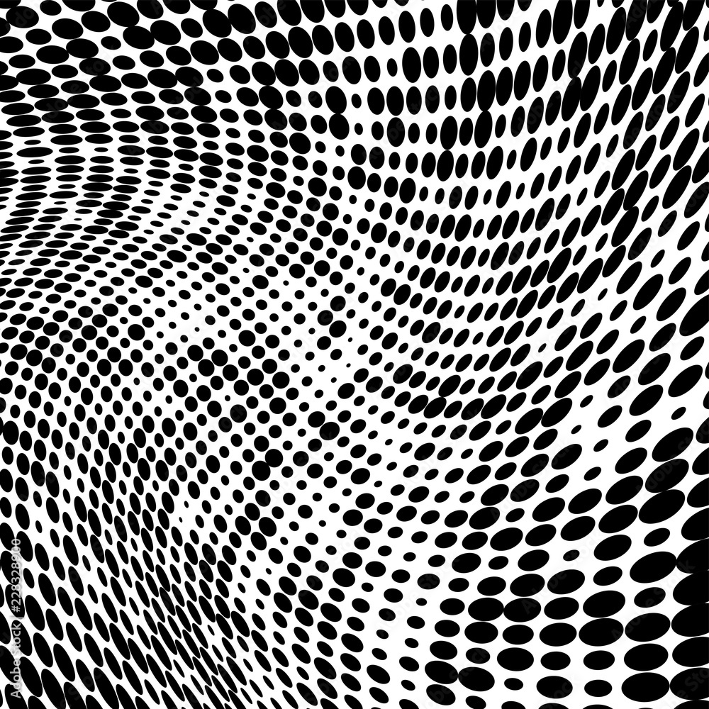 Black and white pattern halftone Black and white pattern halftone