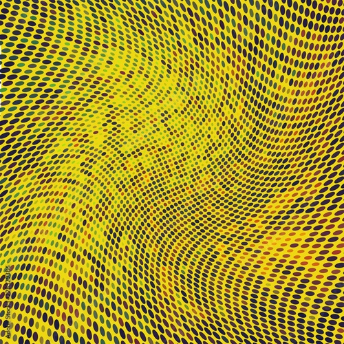 The texture of halftone yellow background