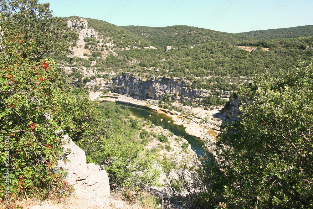 les gorges de l'Ardèche
