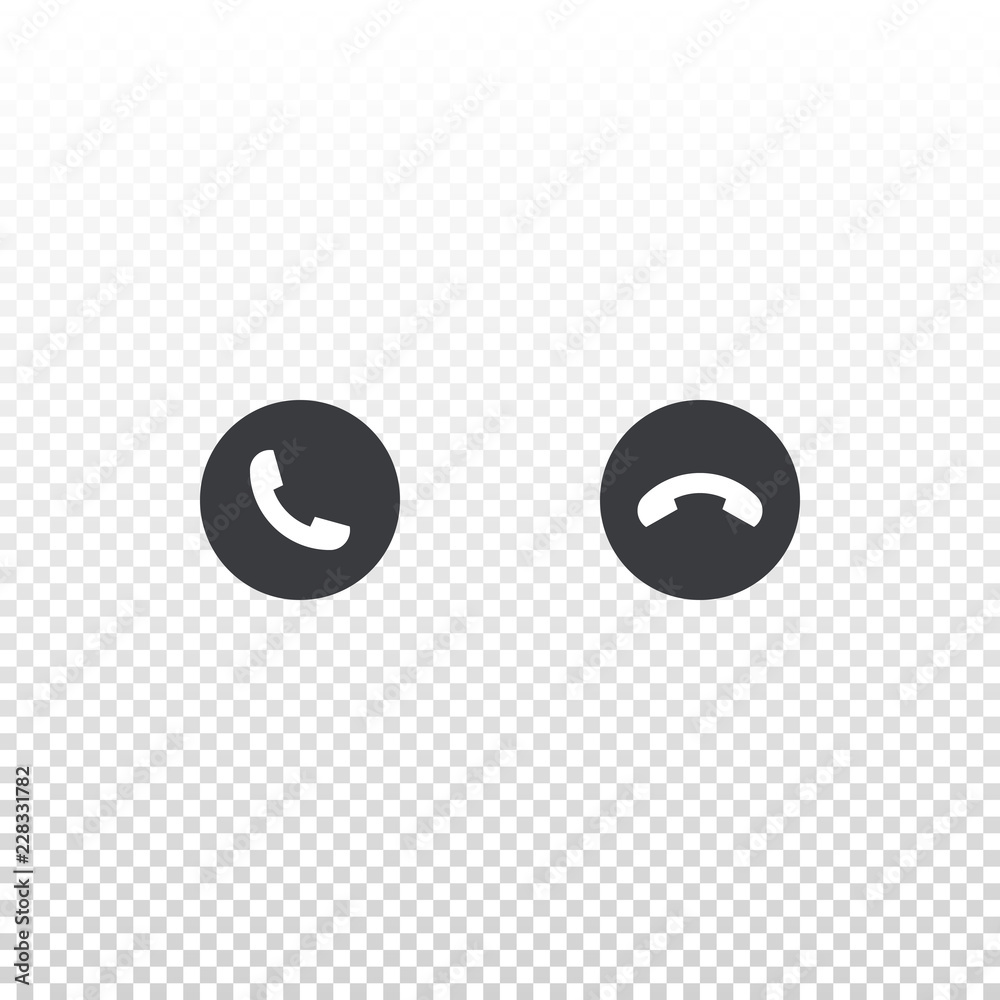 Vector phone icon isolated on white background. Element for design interface mobile app or website Vector phone icon isolated on white background. Element for design interface mobile app or website