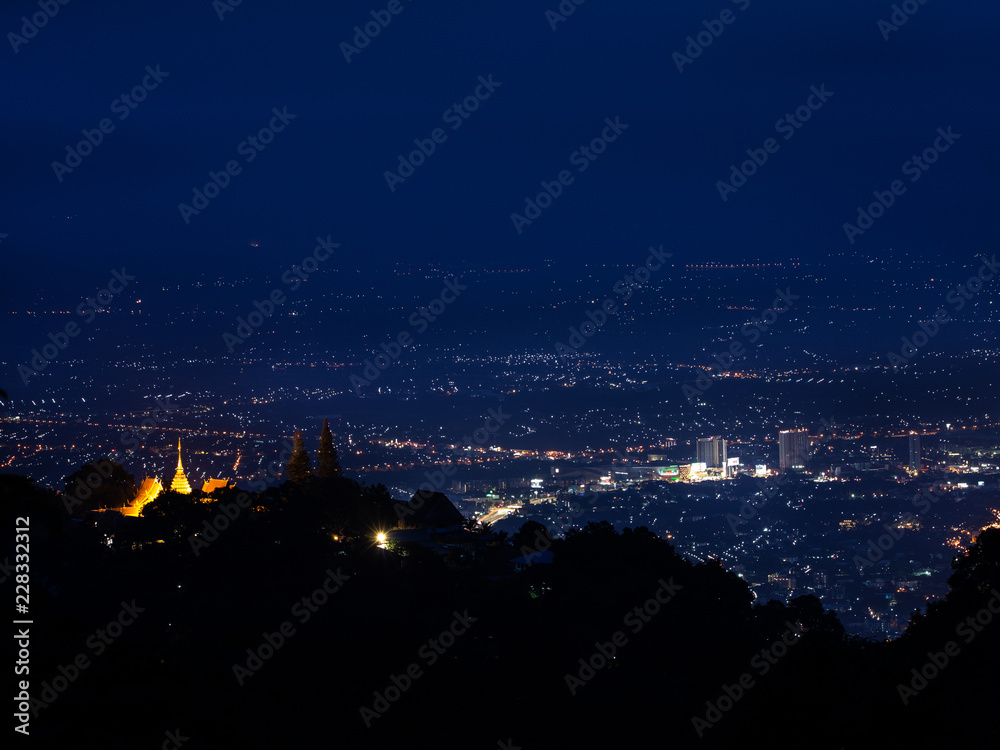 Naklejka premium Doi Suthep Temple in Chiang Mai Thailand
