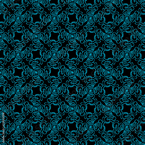Seamless texture of geometric, floral ornament. decorative square background with hand drawn Indonesian tribal ornament. Vector illustration. Ready for textile design, fabric, and interior design.