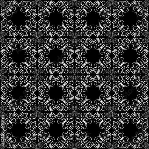 Seamless texture of geometric, floral ornament. decorative square background with hand drawn Indonesian tribal ornament. Vector illustration. Ready for textile design, fabric, and interior design.