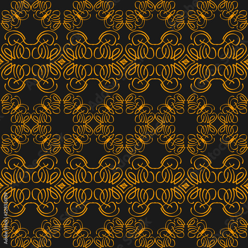 Seamless texture of geometric, floral ornament. decorative square background with hand drawn Indonesian tribal ornament. Vector illustration. Ready for textile design, fabric, and interior design.