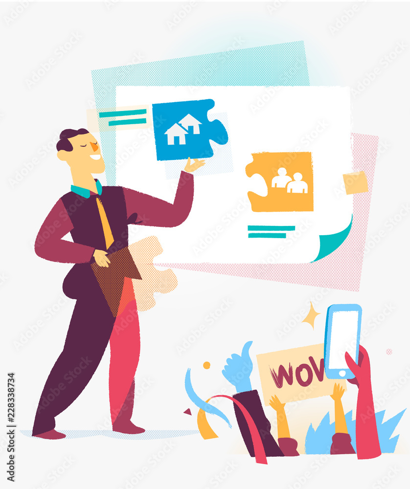A man present some slides to an enthusiast audience A man present some slides to an enthusiast audience
