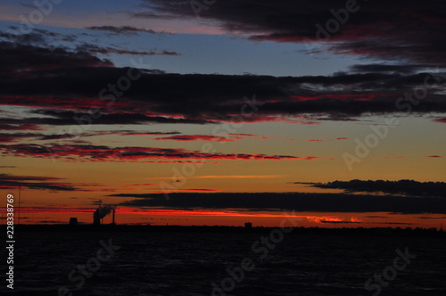 sunset in the sky