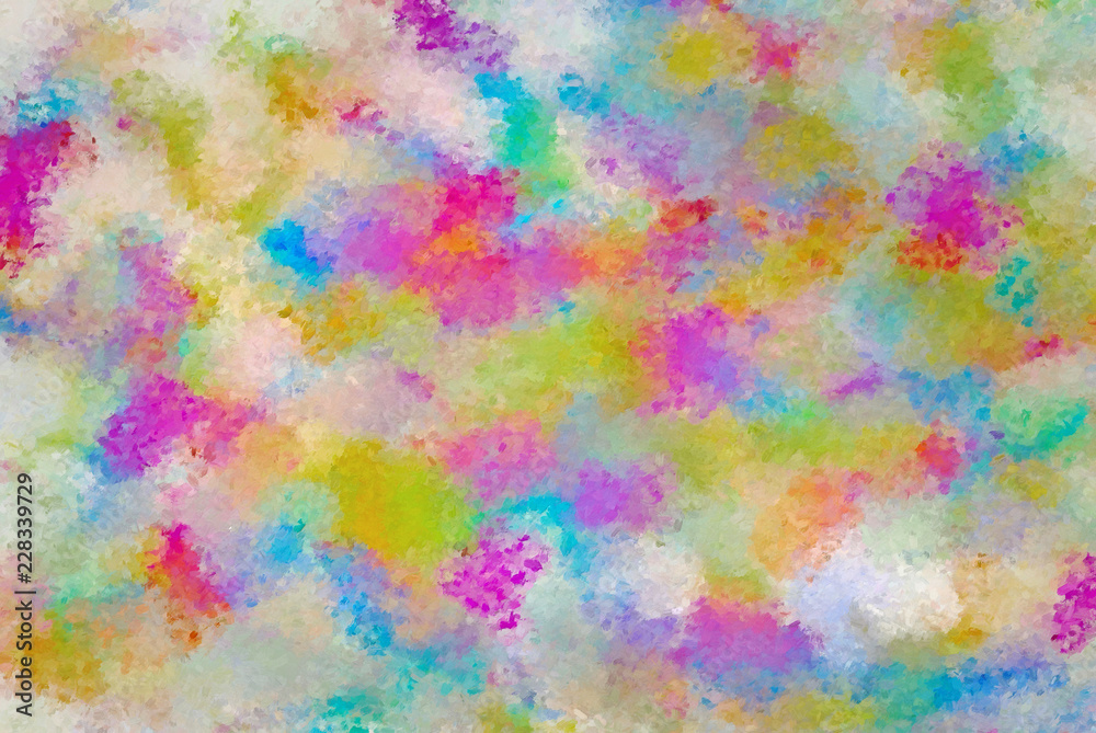 Multi-Color Background with Brush Strokes Look