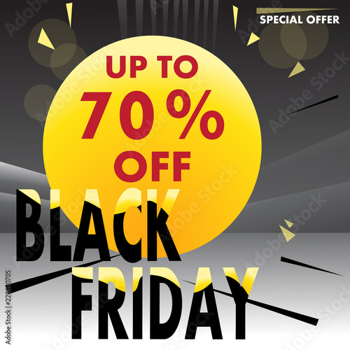 Black-Friday-up-to-70-off-vector-template