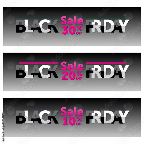 Black-Friday-sale-30-20-10-off-vector-template