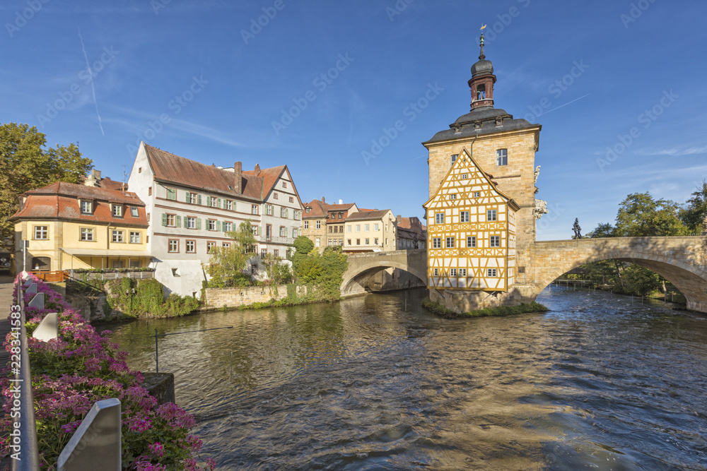 Old City Hall of Bamberg, Bavaria, in the morning
