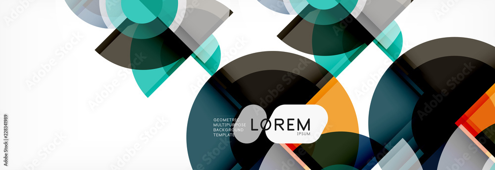 Vector fantastic circle modern geometric background template Vector fantastic circle modern geometric background template