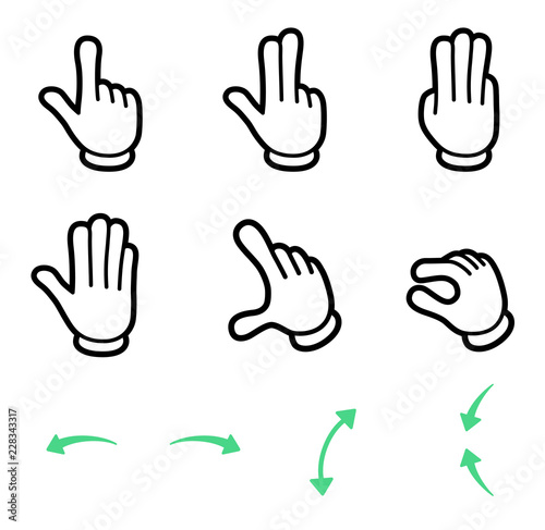 パネルタッチ アイコンセット（漫画風）