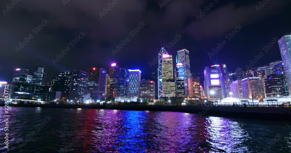 custom made wallpaper toronto digitalTimelapse of Hong Kong city at night
