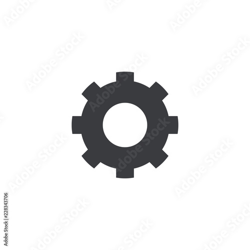 Gear icon. Vector settings sign. Element for design mobile app or website