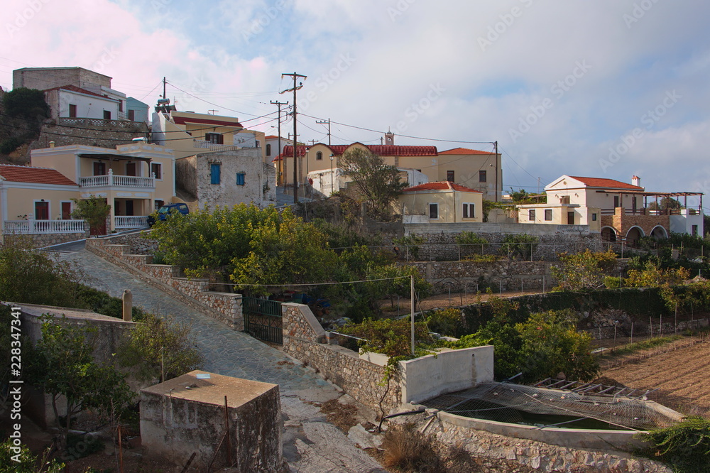 Mountain village Piles on Karpathos in Greece Mountain village Piles on Karpathos in Greece