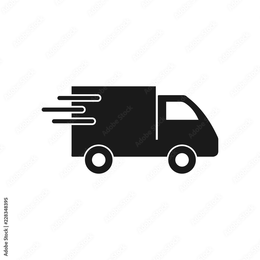 Truck icon. Delivery icon. Fast shipping delivery truck flat icon for apps and web. Truck icon. Delivery icon. Fast shipping delivery truck flat icon for apps and web.