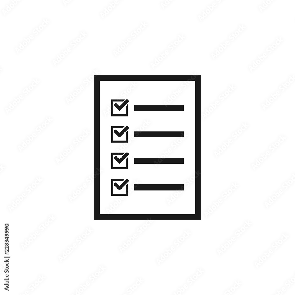 checklist icon. checklist checkboard icon vector checklist icon. checklist checkboard icon vector