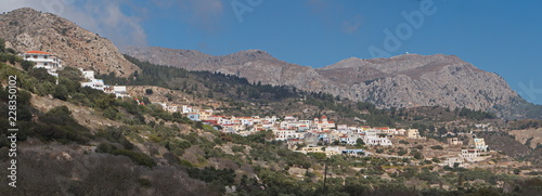 Mountain village Othos on Karpathos in Greece