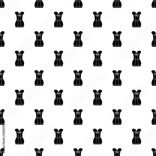 Retro corset pattern vector seamless repeating for any web design