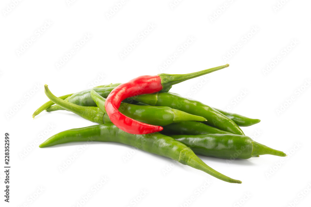 heap of chili pepper isolated on white background heap of chili pepper isolated on white background
