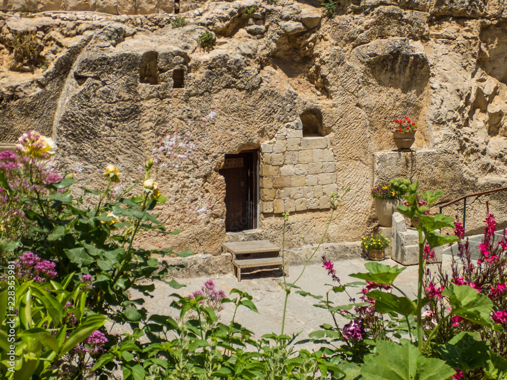 Fototapeta premium The Garden Tomb, rock tomb in Jerusalem, Israel